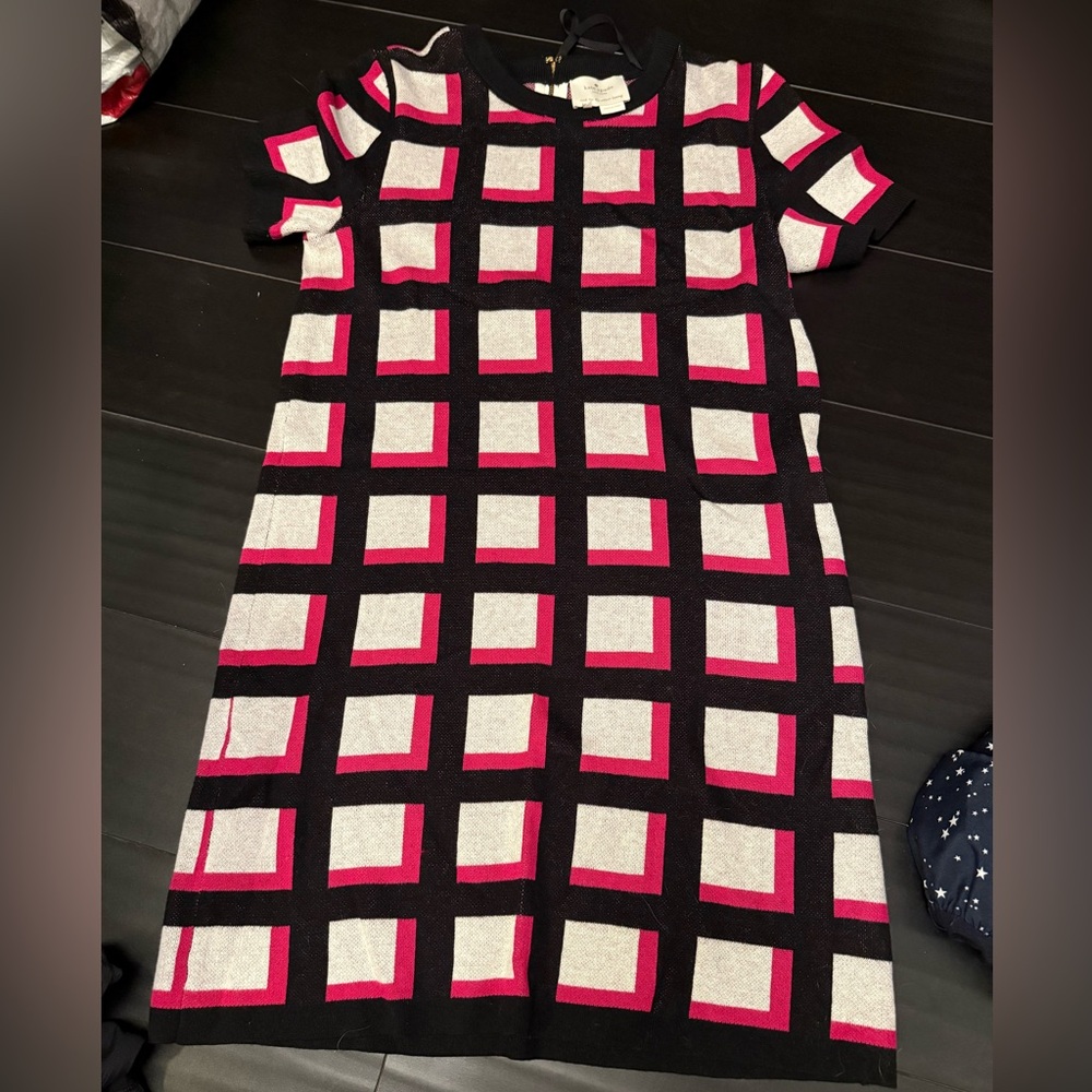 Kate spade sweater dress EUC print